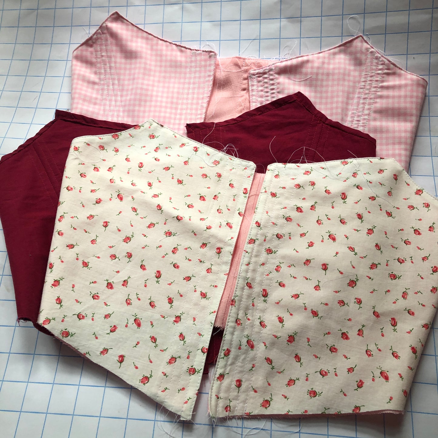1 of a kind rose corset top
