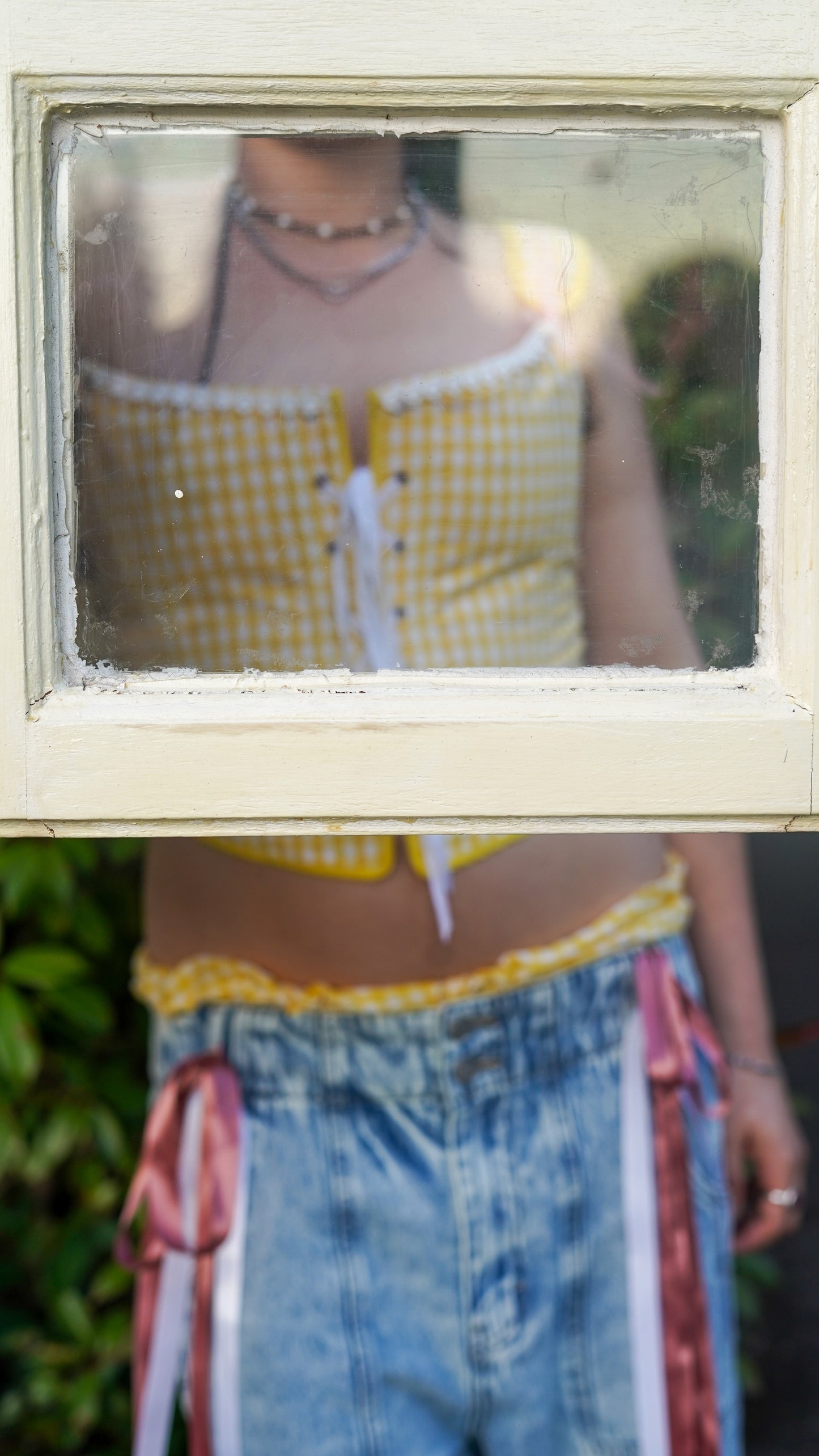 The Buttercup Gingham Corset Top