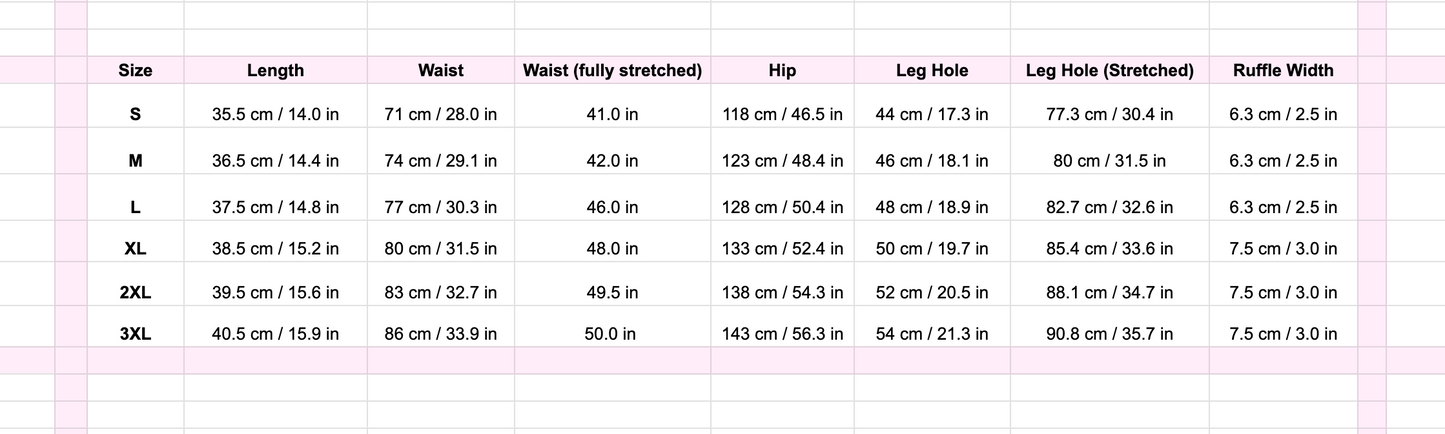 White Cotton Ruffle Bloomers